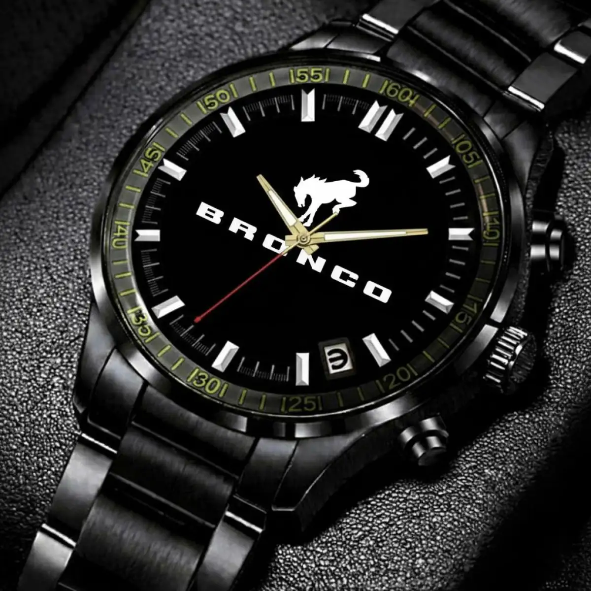 ford bronco - Premium Stainless Steel watch